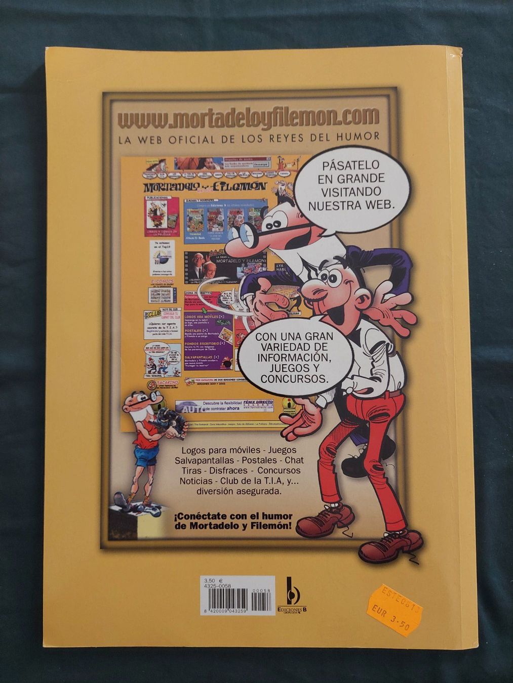 Fumetti: Mortadelo y Filemon "Contrabando" Ed. 2007 BE+ – Usato da Genève venduto da Blu_BD 1