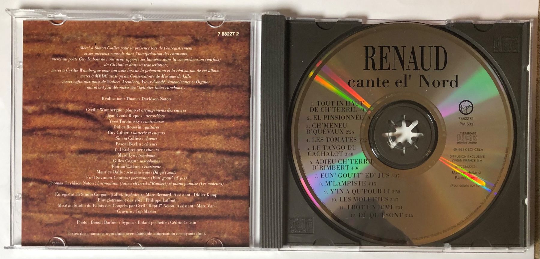 CD: RENAUD - CANTE EL' NORD – Usato da Poliez-Pittet venduto da Newtown-Records 2