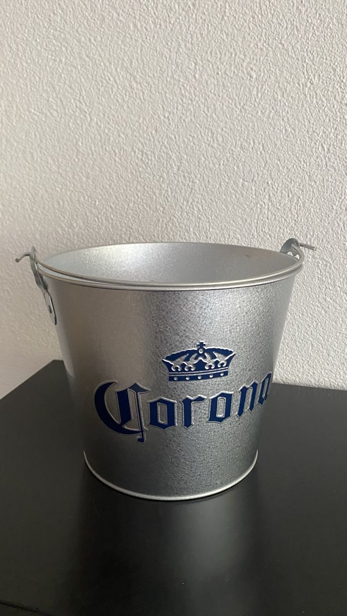 Sonstiges für Haushalt & Wohnen: Corona Eiskübel Metall silberfarben Eimer metallisch Bier – Neu und originalverpackt aus Hochwald von _biene_ 7