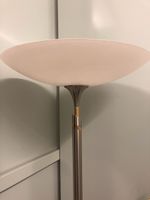 Stehleuchte mit Leseleuchte Metall Gold Matt Guter Zustand