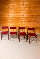 4er Set Skandinavische vintage Stühle aus den 60/70er Jahren