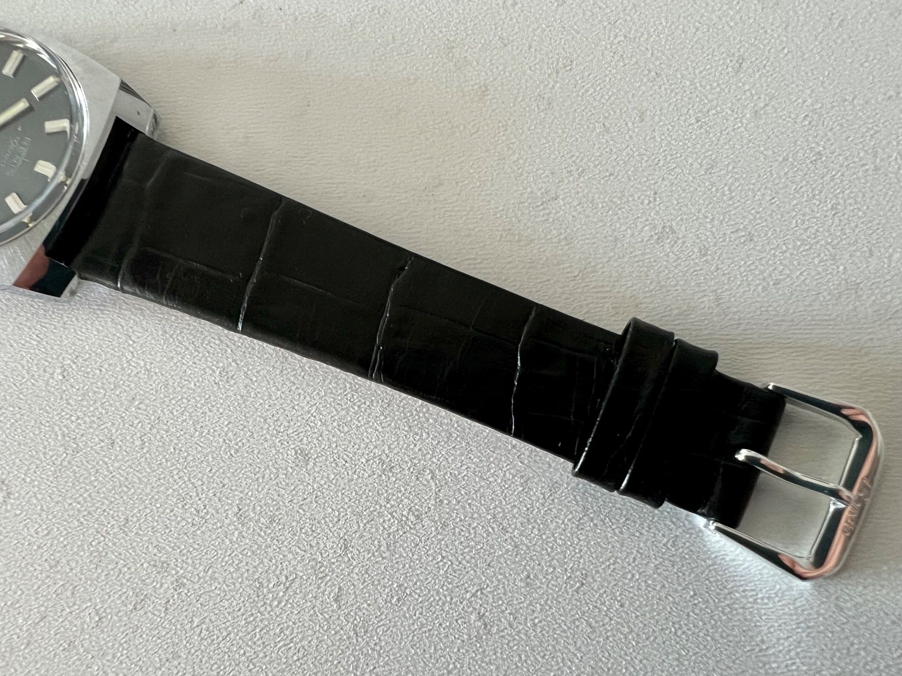 Orologi: RENIS vintage 70's automatic wristwatch - dark grey dial – Usato da Le Mont-sur-Lausanne venduto da LycaGallery 8