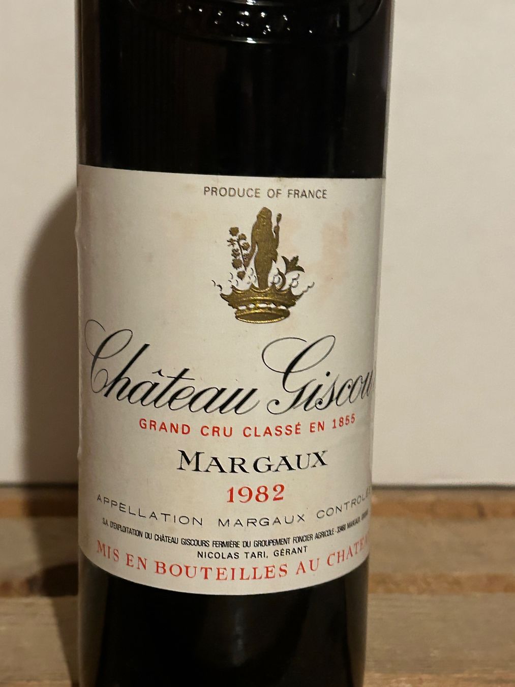 Vino: EXCEPTIONNEL Château Giscours 1982 Margaux – Nuovo (secondo la descrizione) da La Tour-de-Peilz venduto da avediscipule 1