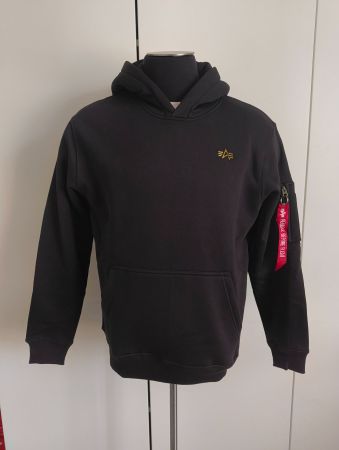 Alpha 3D small Logo Hoody, Grösse L