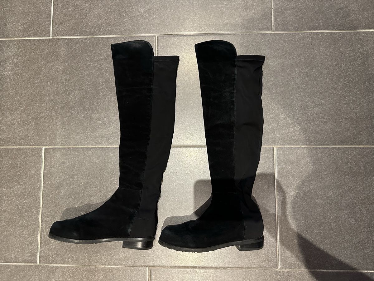 Stuart Weitzman Damenschuhe: Stuart Weitzman 5050 Boots Black, 37 – Gebraucht aus Genève von gra_xlk7