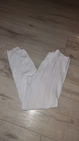 Weisse Sommer Leggings, Grösse 140.3/4