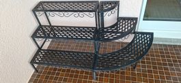 Pflanzenregal Metall schwarz 3 Stufen gute Zustand
