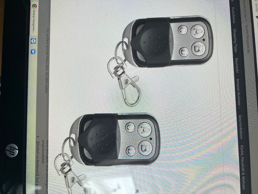 Garagentor Fernbedienung 433 MHz - 2 Stück Universal Handsender