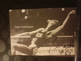Carlo Thränhardt - Leichtathletik - Handsignierte alte Karte