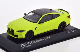 BMW M4 Coupé seit 2020 San Paolo gelb / Carbon      1:43