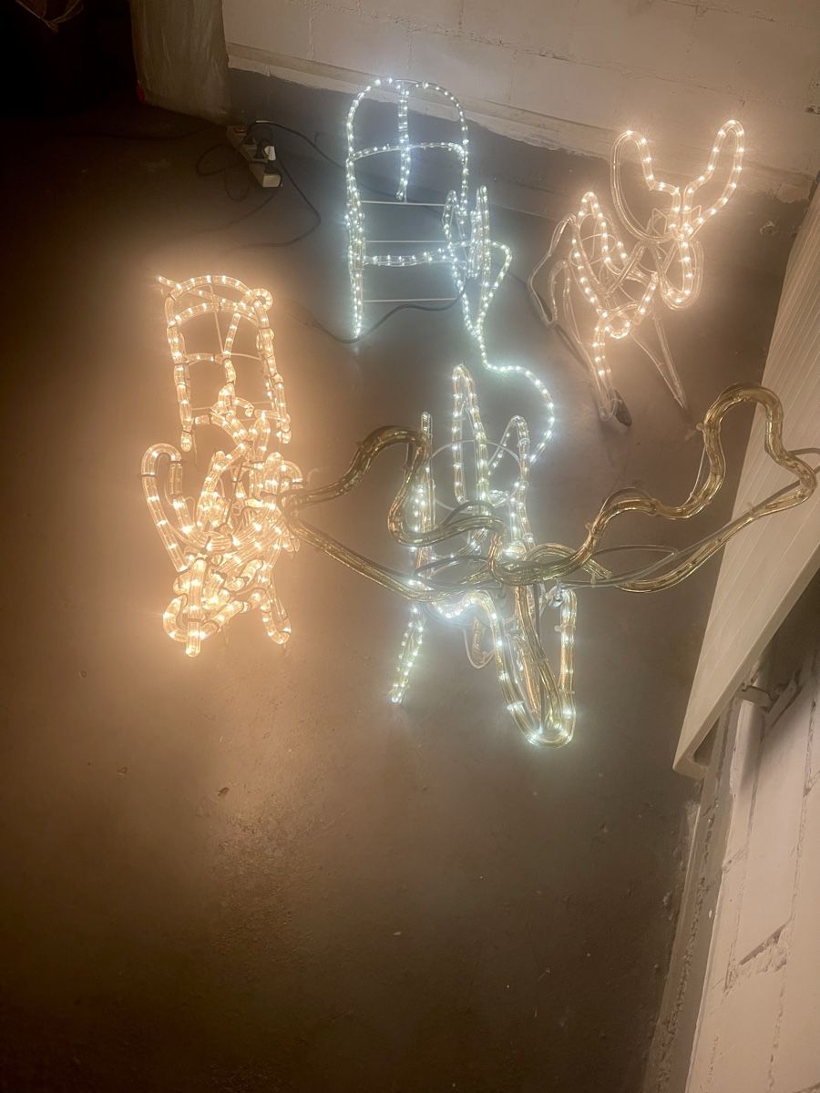 Alle Dekorationen: LED Rentier mit Schlitten Weihnachtsdeko – Gebraucht aus Schlieren von Mattis123 2