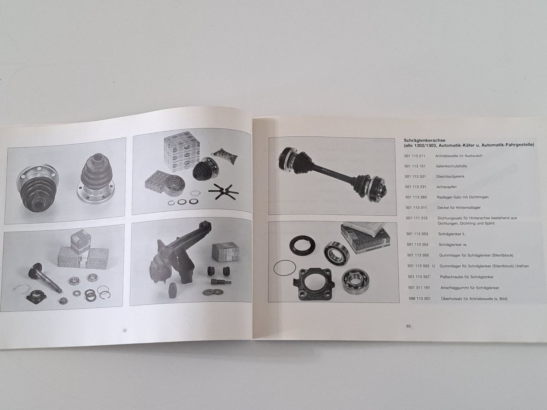 Bücher: Alle VW Käfer ab 1947 Ersatzteilkatalog Orginal – Gebraucht aus Birsfelden von oleros 1