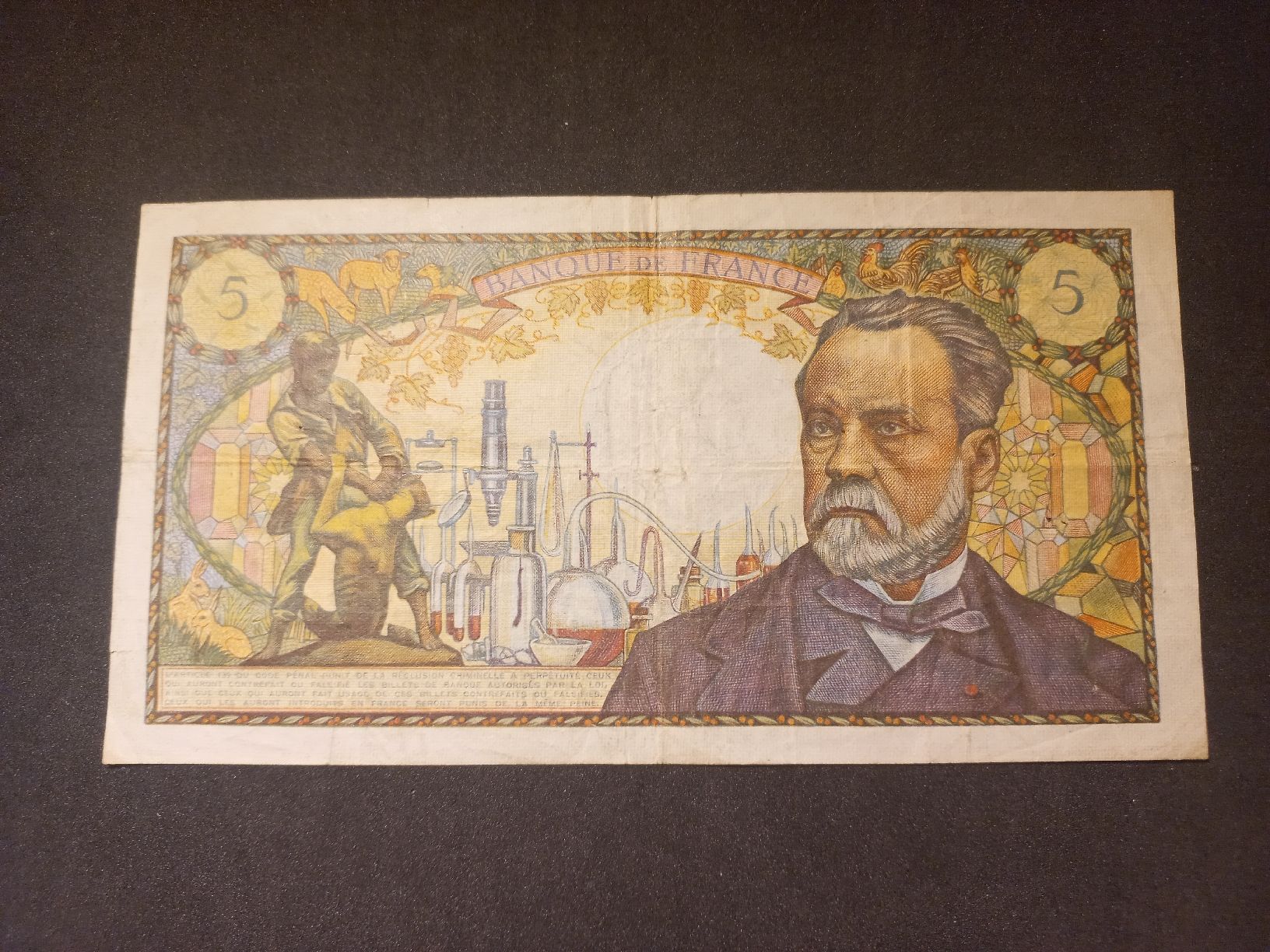 Banconote: 5 Francs Frankreich Geldschein 1966, Banknote – Usato da Geroldswil venduto da Antica01 1