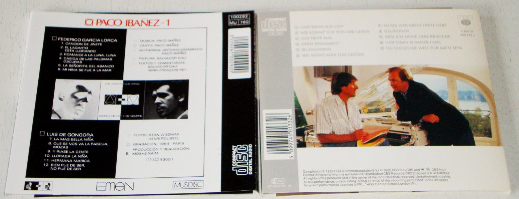 CD: 2CD's - René Kollo & Paco Ibanez – Usato da Unterbäch venduto da hiliq 1