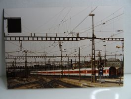 Foto SBB Re 4/4" HB Zürich Gleisfeld Ausfahrt DB Zug Mai1993