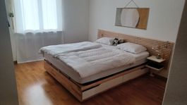 IKEA Mandal Bettgestell & Kopfteil, Birke/weiss 160 x 200cm