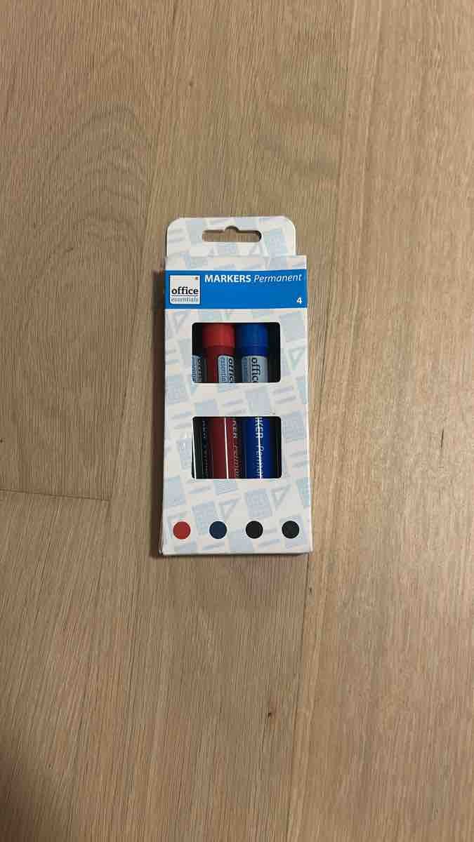 Penna & Evidenziatori: Office Essentials Permanent Markers Set 4 Pieces New – Usato da Zürich venduto da pau_5t7z 1