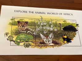 Briefmarken Sierra Leone Wildtiere