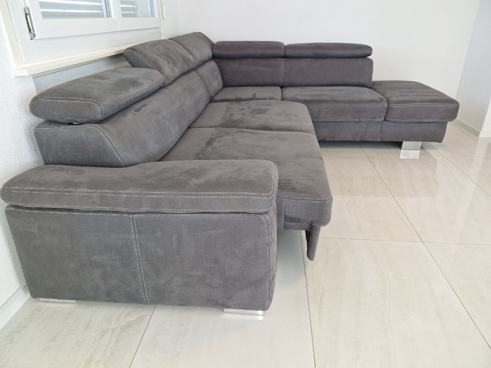 Divani: Canapé d'angle Nürnberg - Gris anthracite – Usato da Bulle venduto da Avlis91 5