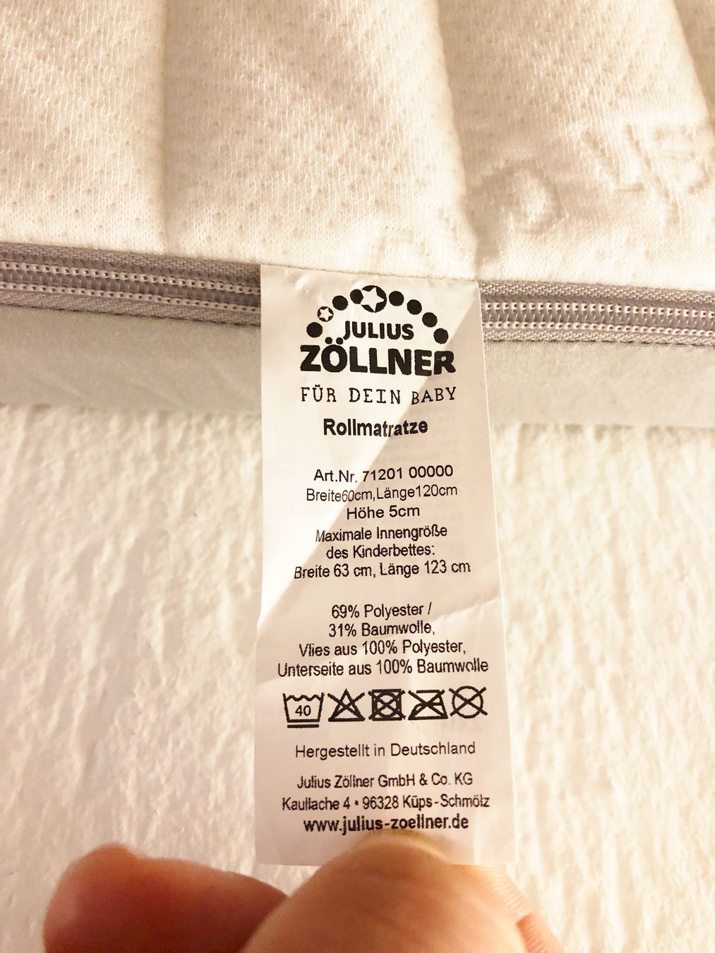 Matelas: Kindermatratze mit Bezug sehr sauber – Neuf (Voir description) à Glattbrugg par Ariel012 3