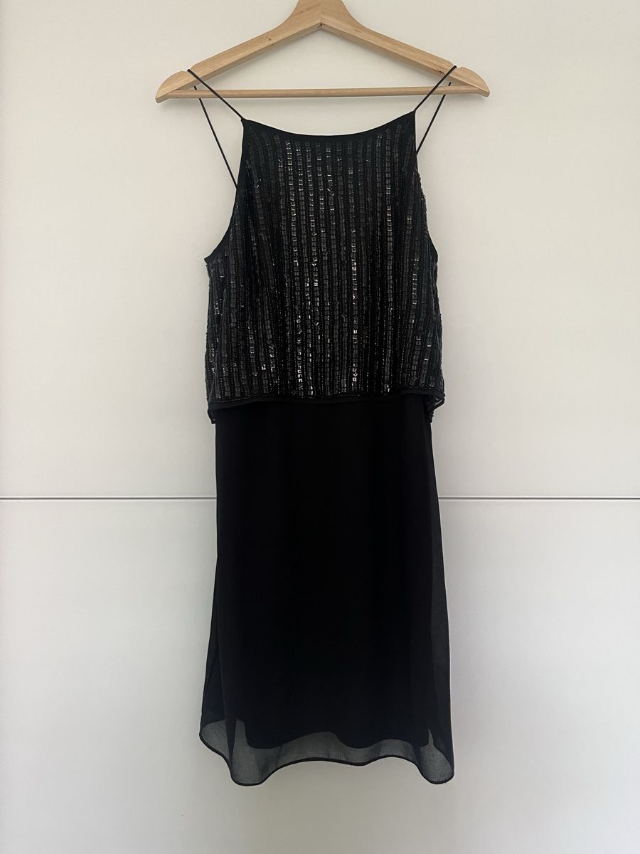 Mango Vestiti: Schwarzes Pailletten-Kleid Mango Gr. S – Usato da Winterthur venduto da nstau