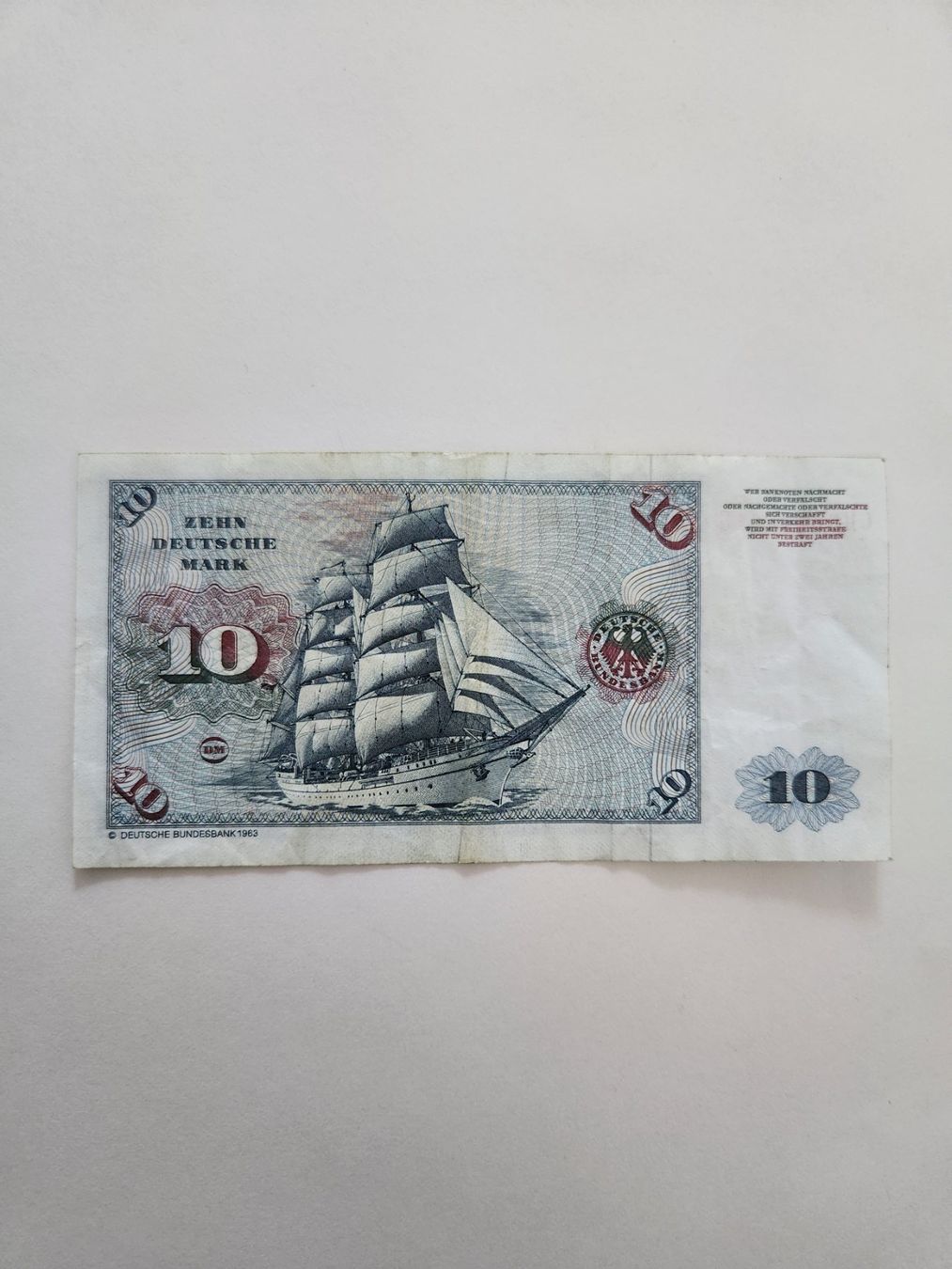 Banconote: Banknote 10 Deutsche Mark 1980 – Usato da Oftringen venduto da Leleni 1