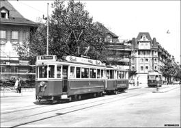 Bern / Tram Nr. 9 Rössli Stumpen Viktoriaplatz Muni Prototyp