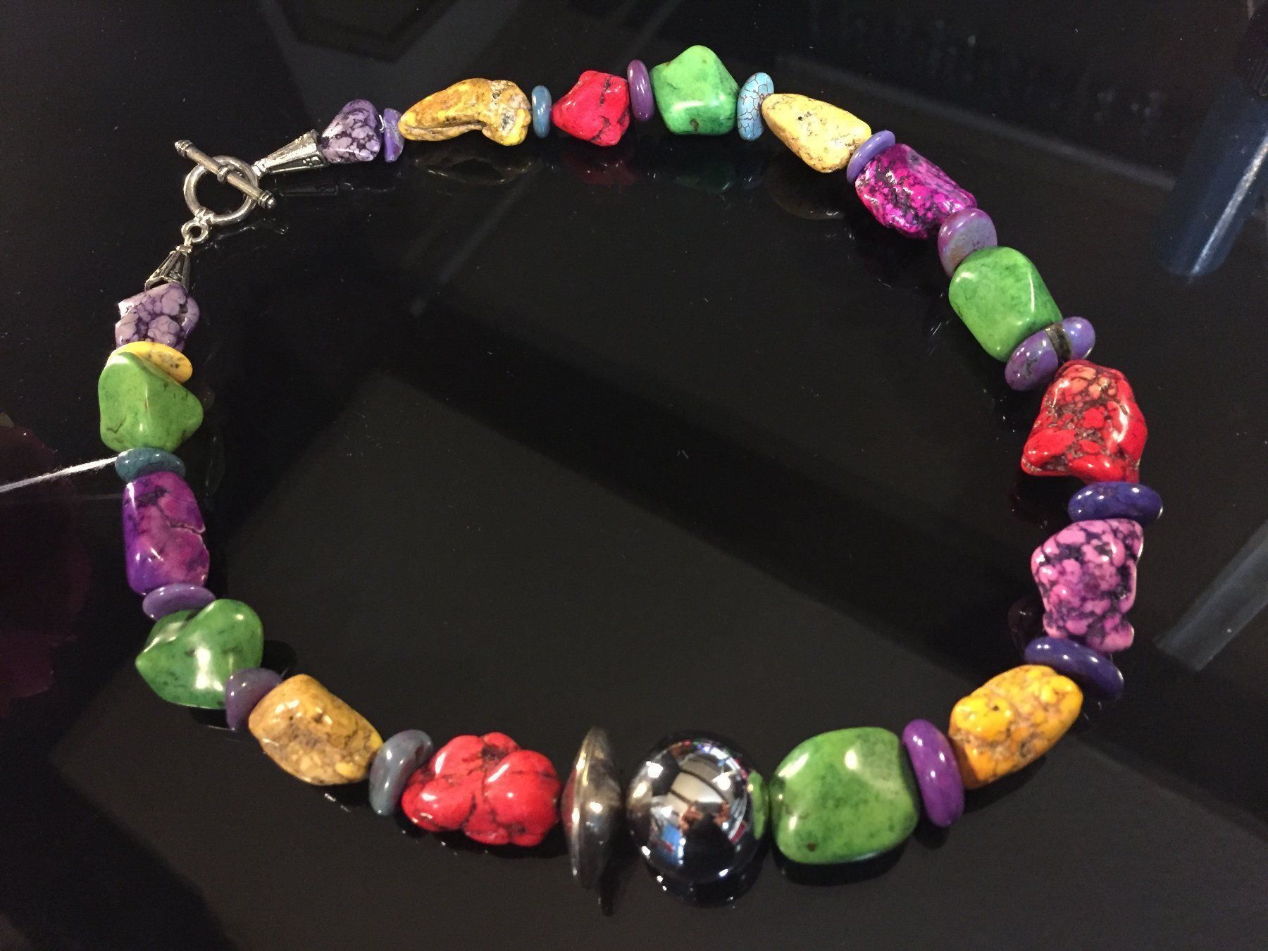 Catenine: Unique Collier / Kette aus Magnesit – Nuovo (secondo la descrizione) da Schaffhausen venduto da uniqueketten 7