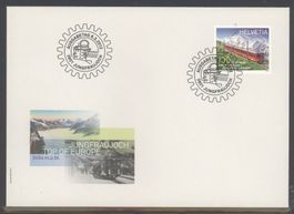 2012, FDC, 100 Jahre Jungfraubahn (Nr. 1416)