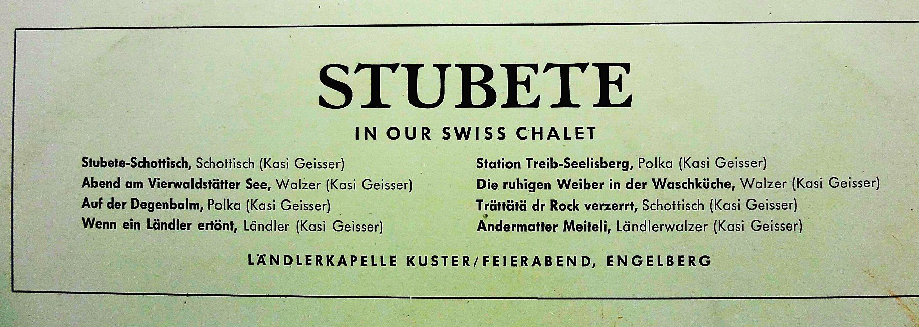 Dischi in vinile: 4 seltene 10'' Ländler LPs – Usato da Hemishofen venduto da Phonomandy 5