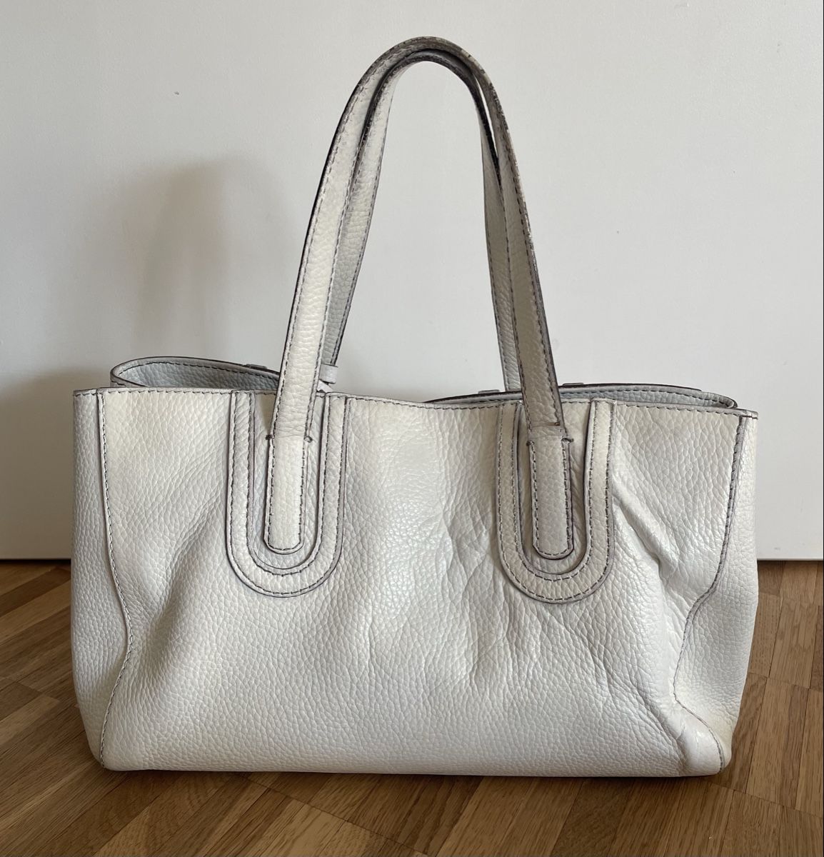 Coccinelle Borse da donna: Coccinelle Handtasche Leder in weiss – Usato da St. Moritz venduto da cri_h9tt 1
