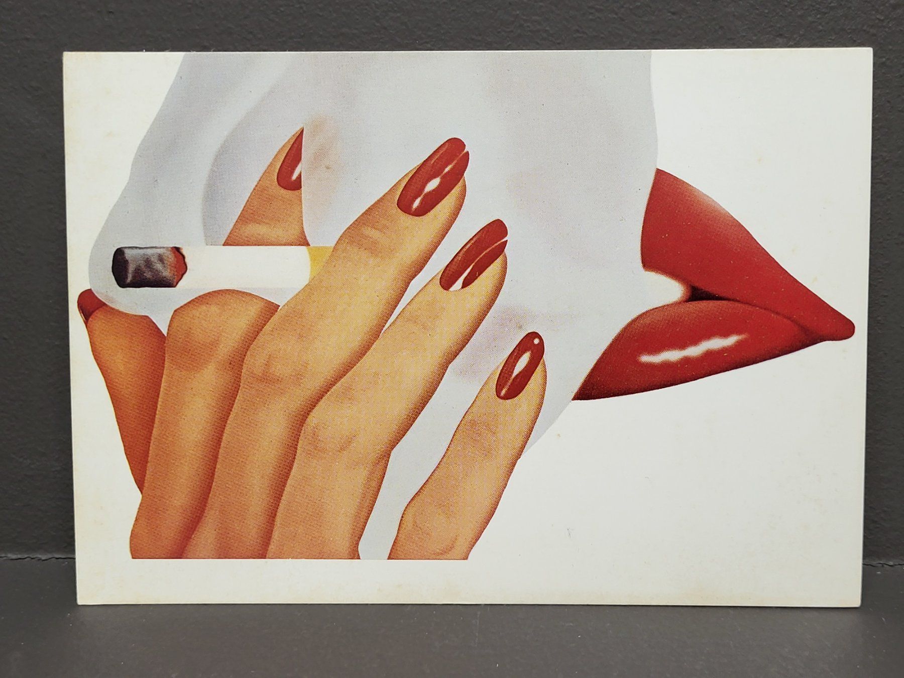 Cartoline postali: WESSELMANN Smoker Vintage Postkarte – Usato da Zürich venduto da BOAC1943