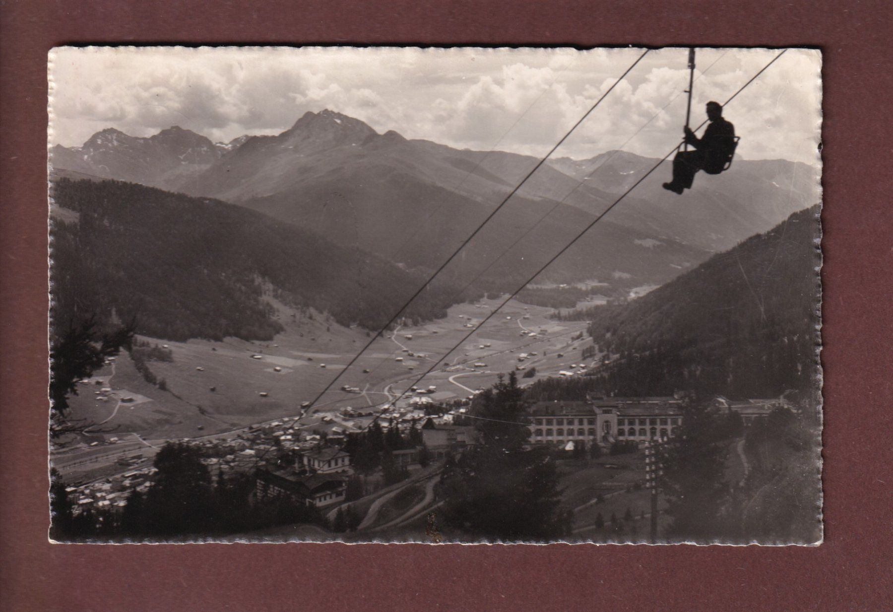 Cartes postales: DAVOS - Blick vom Sessellift - 1948 – D'occasion à Pully par nicecards