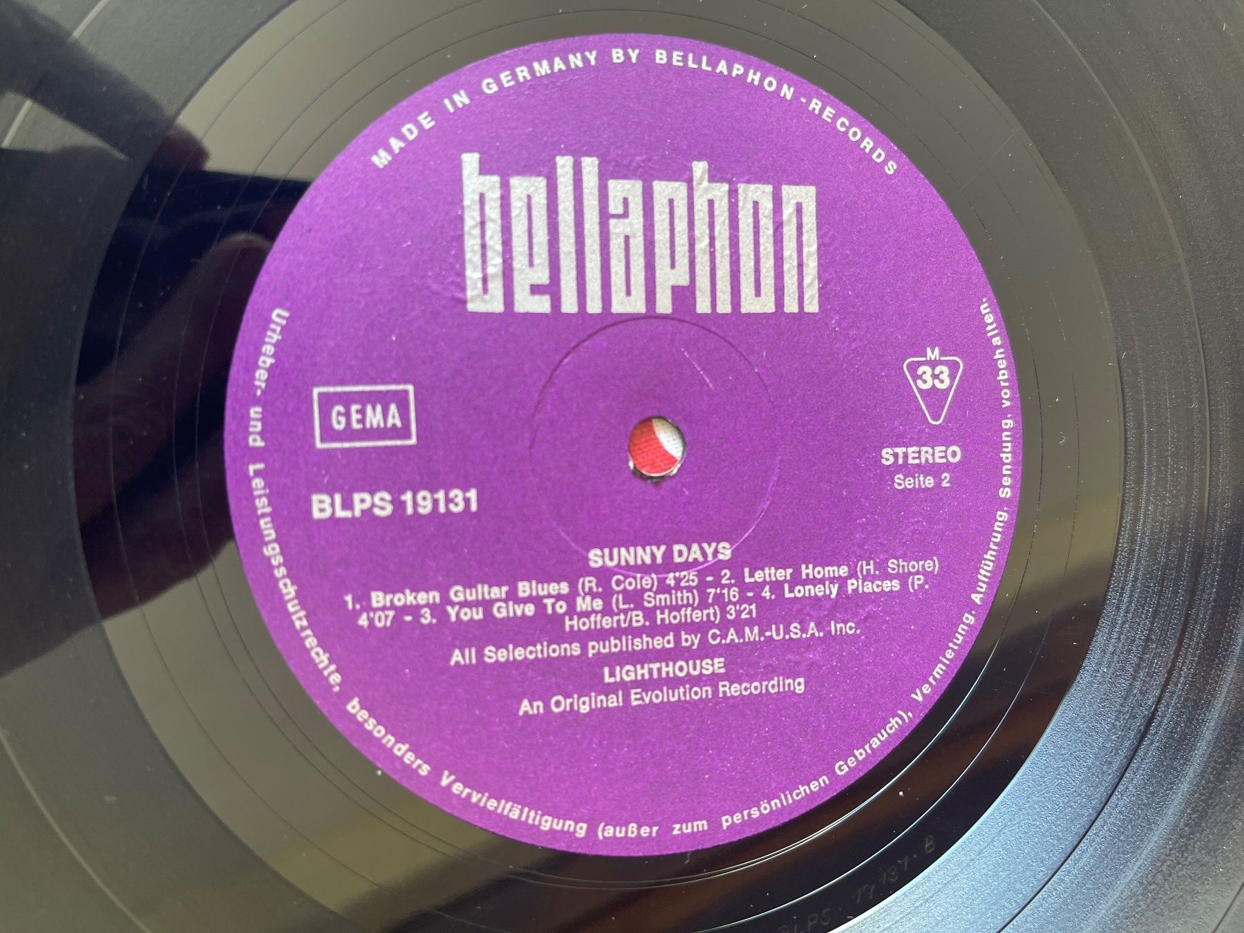 Dischi in vinile: S155/Lighthouse - Sunny Days – Usato da Frutigen venduto da Philippe_jsp 2