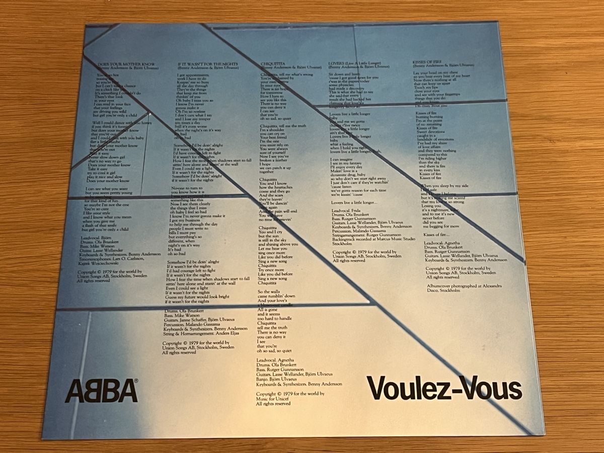 Dischi in vinile: ABBA Voulez-vous Lp Japan – Usato da Basel venduto da Vinyloase 8