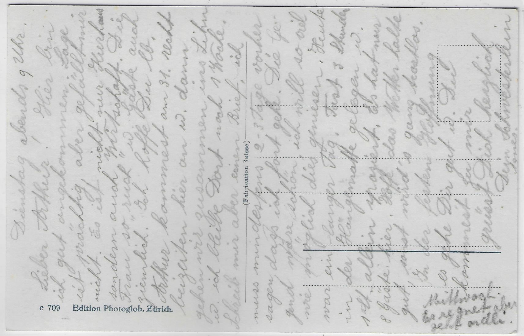 Cartoline postali: Wallenstadtberg mit Sanatorium – Usato da Ettingen venduto da Kartenplanet 1