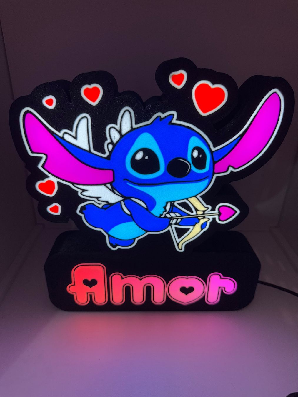 Lampade: Lightbox lampe led STITCH RGB – Nuovo (secondo la descrizione) da Vicques venduto da PAMB3D 7