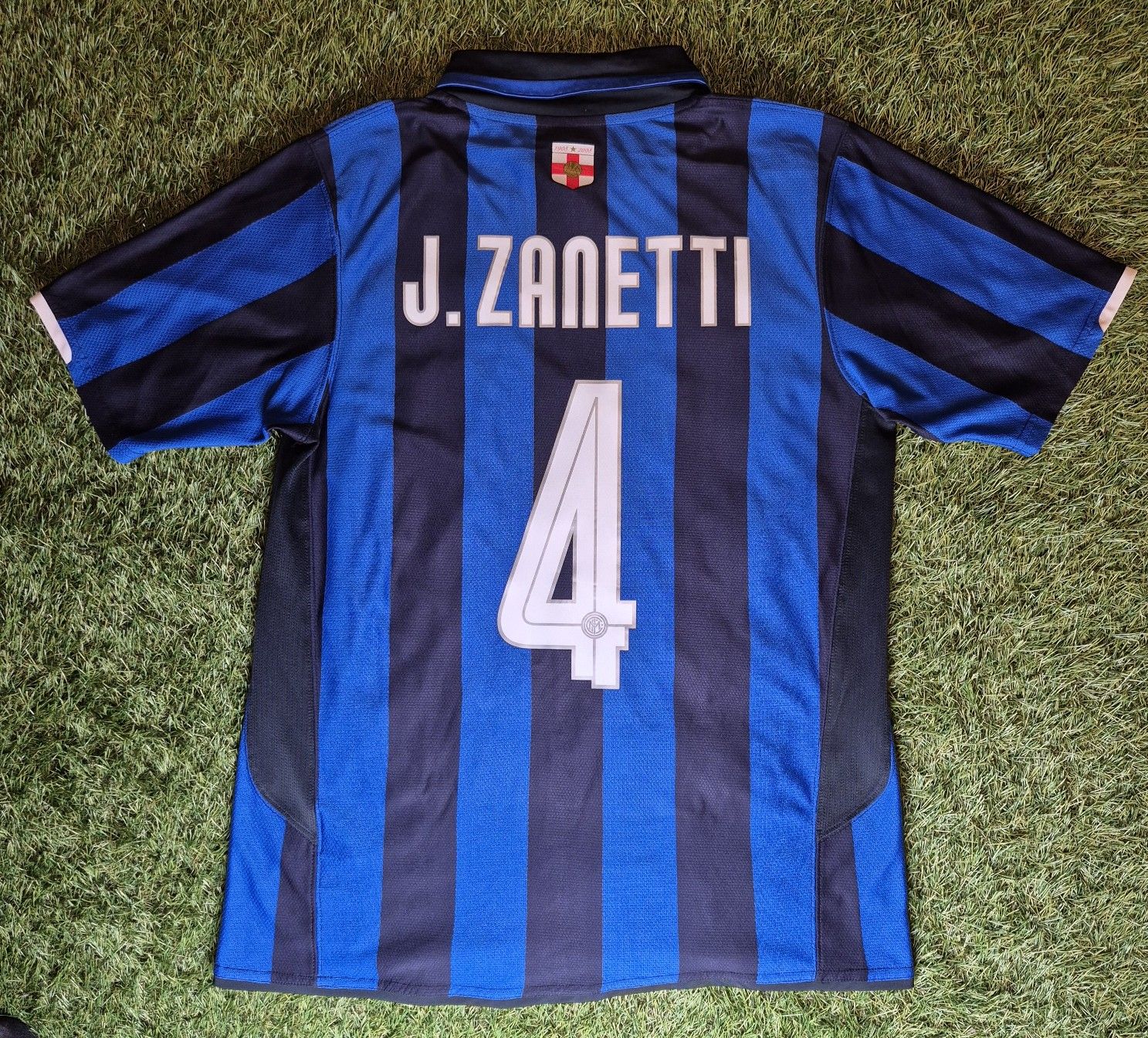 Nike Leibchen & Hosen: Inter 07/08 Centenario Trikot Heim #4 Zanetti Original - M – Gebraucht aus Birr von Hombrero