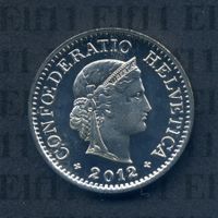 CHF___0.10 2012 stgl * nigelnagelneu! 10 Rappen