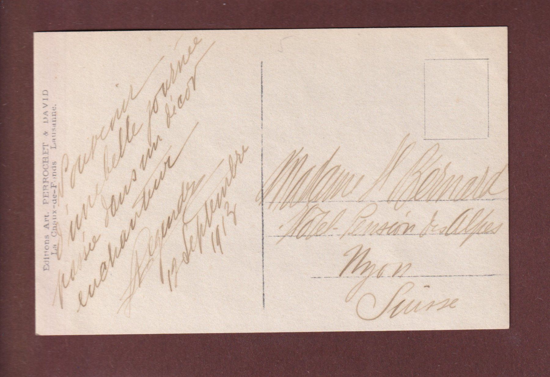 Ansichtskarten: MONTREUX - Dents du Midi - 1913 – Gebraucht aus Pully von nicecards 1