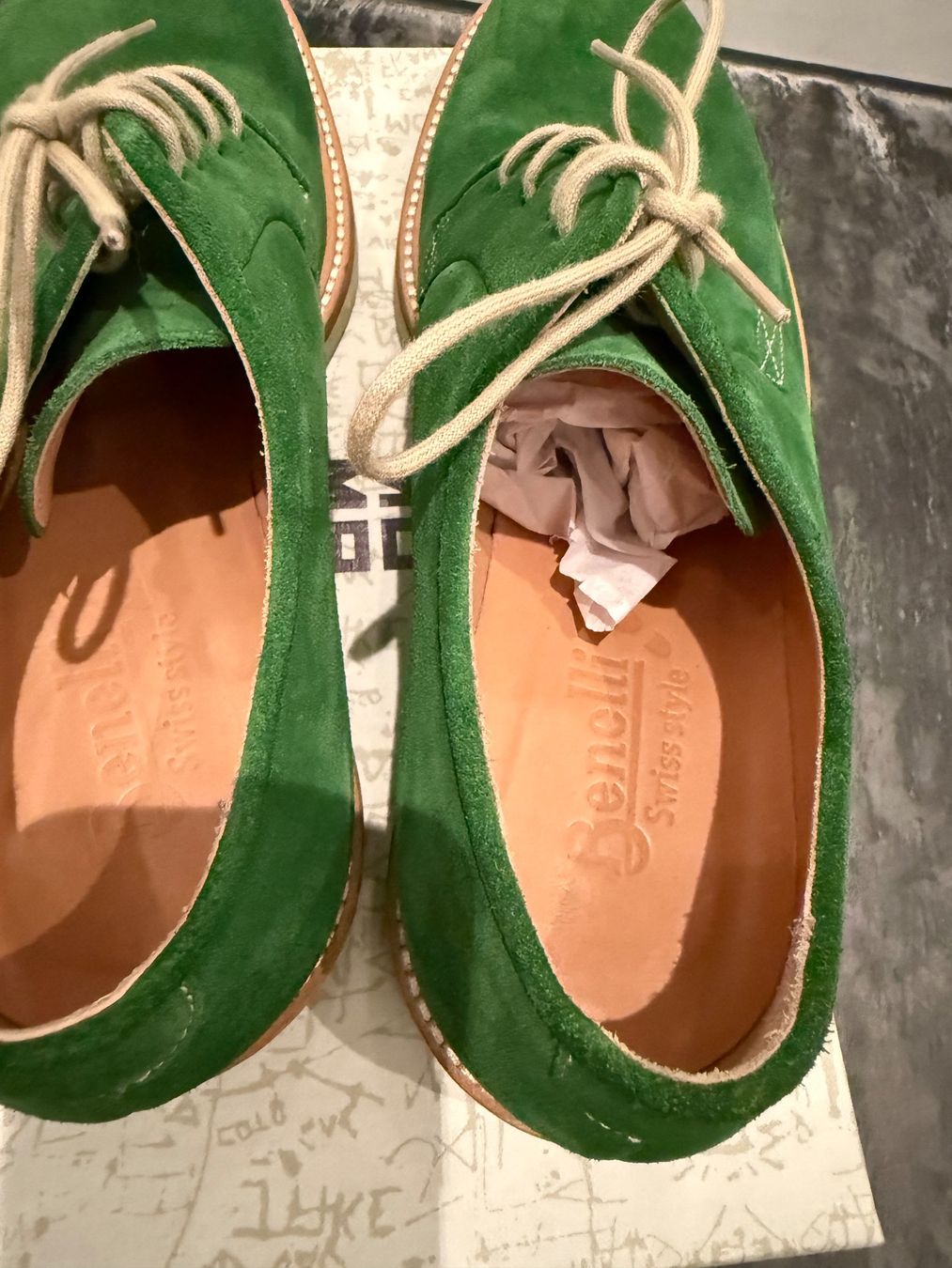 Benelli Herrenschuhe: Grüner Schnürer Benelli Gr. 41 – Gebraucht aus Chur von spicebone 4