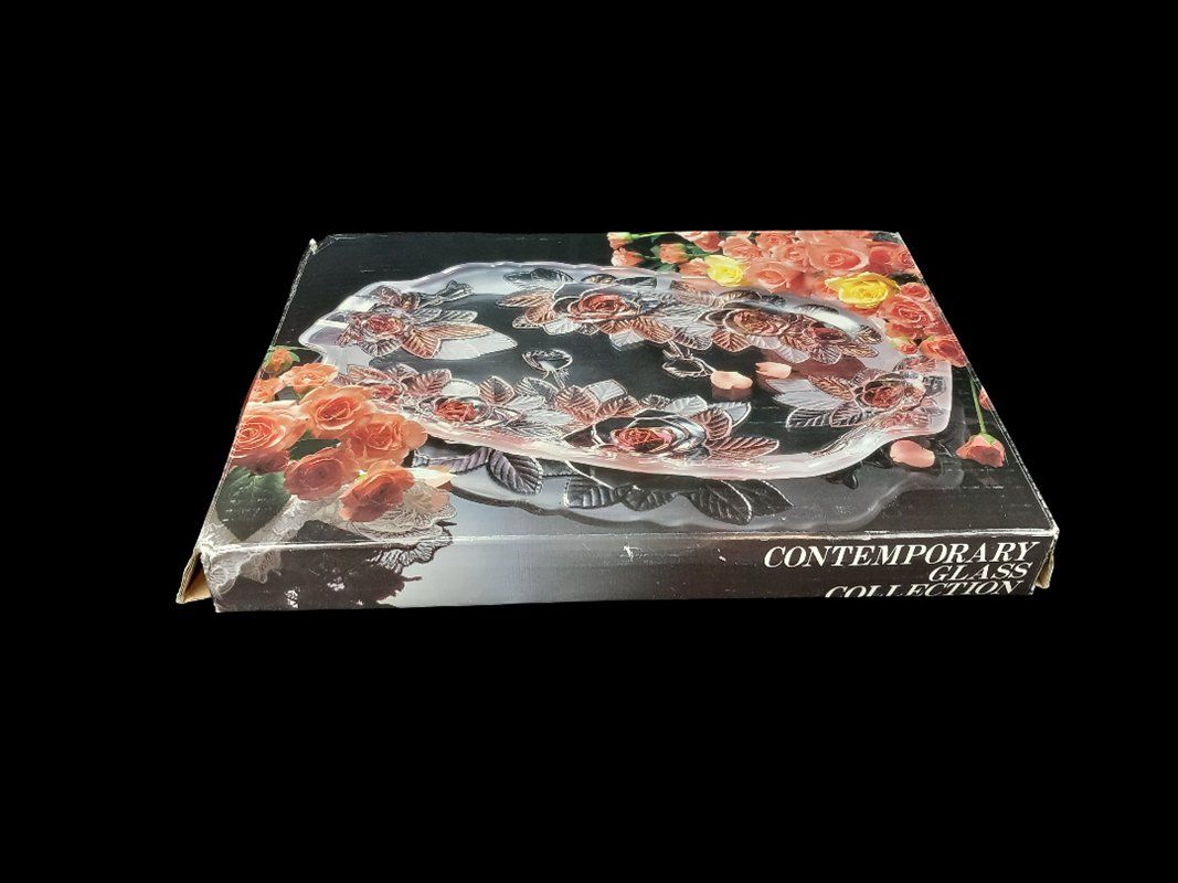 Servierplatten: ICE ROSE Glasplatte – Gebraucht aus Hünenberg von Restwert_Zug 5