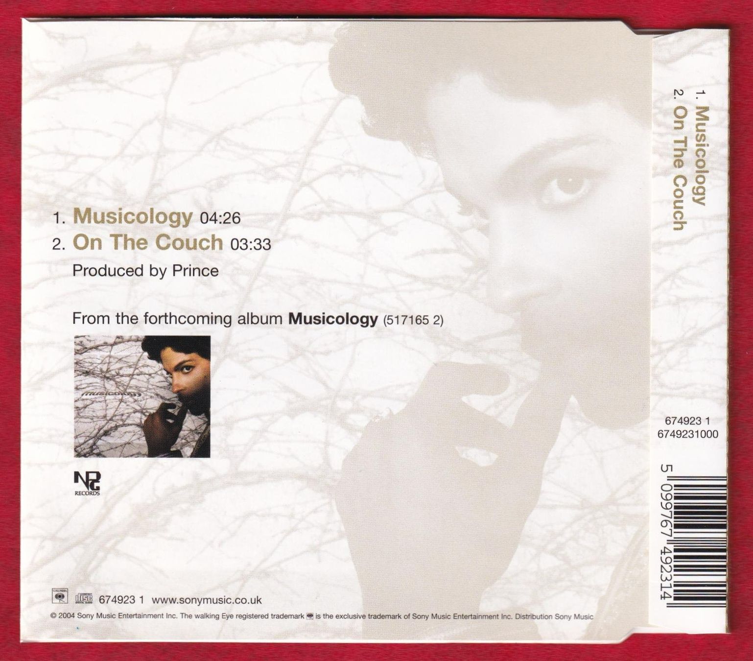 CDs: Prince - Musicology (CD-Single) – Gebraucht aus Zürich von Pfluftl2000 1