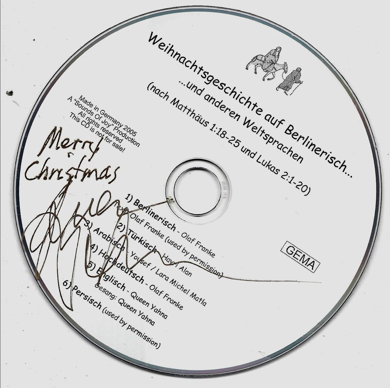 CD: WEIHNACHTSGESCHICHTE AUF BERLINERISCH UND WELTSPRACHEN CD – Usato da Kandergrund venduto da Sososo 4