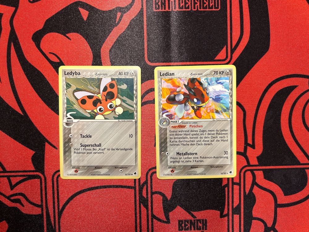 Pokemon Ledyba & Ledian Delta Species Ex Dragon Frontiers (Gebraucht ...