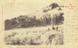 Obergoms VS Rhonegletscher um 1900