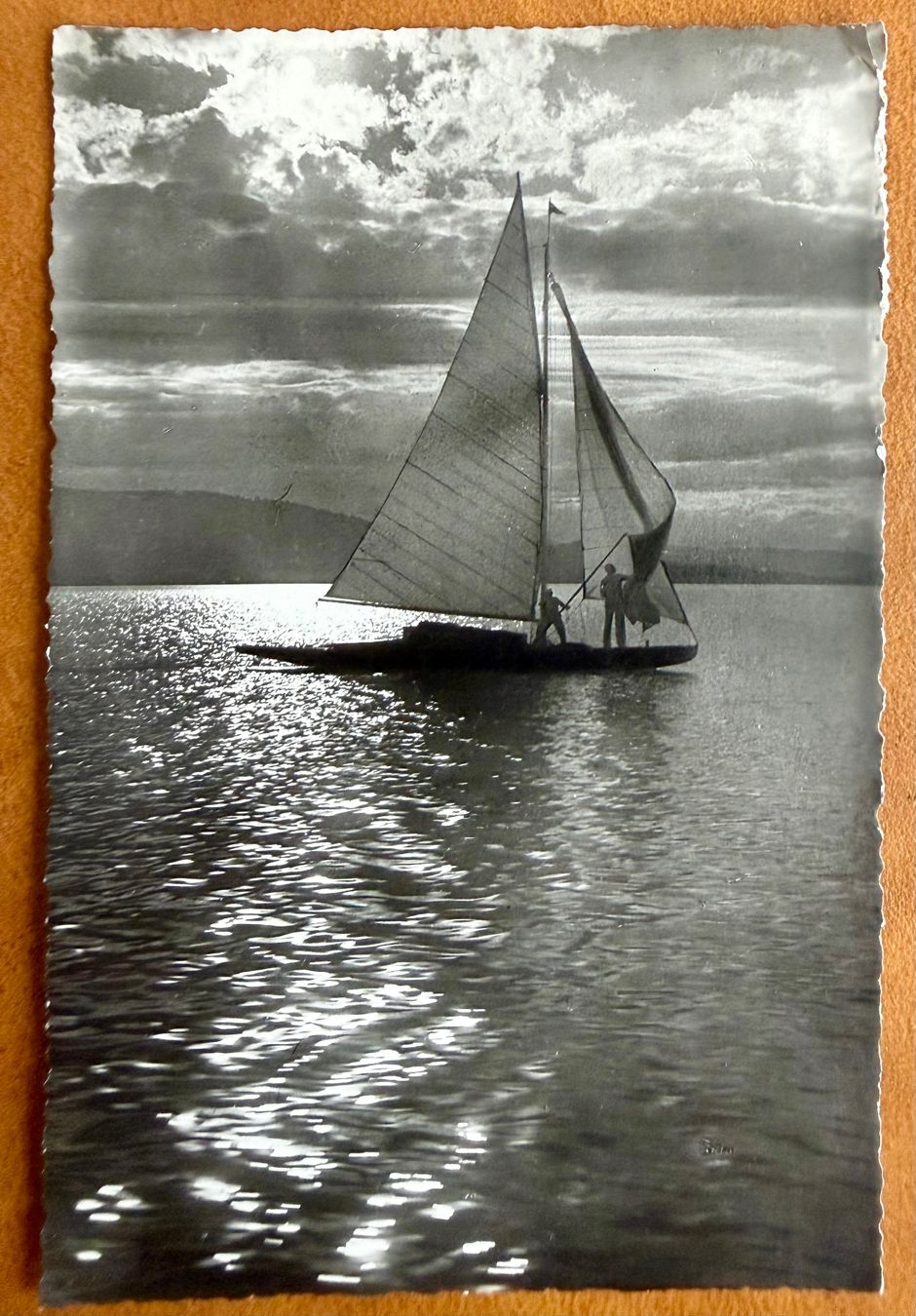 Ansichtskarten: Barque sur le Léman -1946 – Gebraucht aus Lutry von Ediego