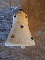 Antiker Weihnachtsschmuck Glocke aus Glas