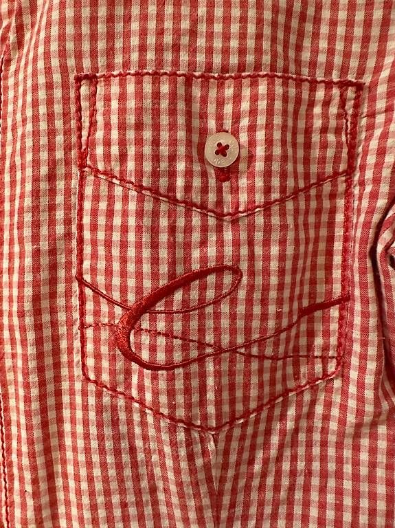 Esprit Camicette: Esprit Bluse XS kurzarm rot/weiss kariert – Usato da Rothenburg venduto da wer_g9fd 2