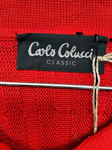 Carlo Colucci Maglioni & Felpe: Carlo Colucci Klassischer Roter Strickpullover mit – Usato da Zug venduto da vinokilo 3